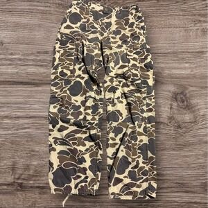 Vintage Duck Bay Camo Cargo Pants Mens 32x31 Brown Frogskin Adjustable Hunting